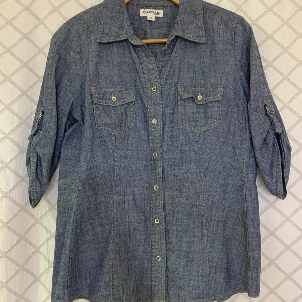 St.Johns Bay jean button down